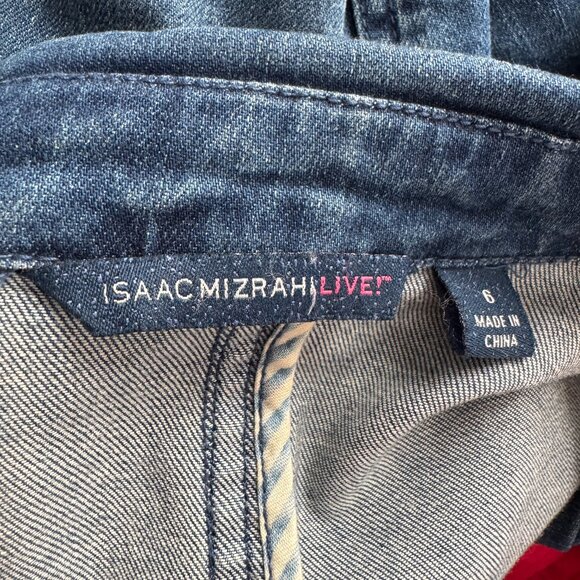 Isaac Mizrahi Live! Denim Jacket Size 6 - Picture 12 of 13